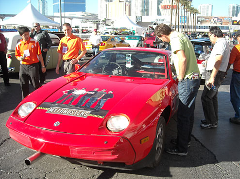 tackle a legend a Porsche in Mythbusters